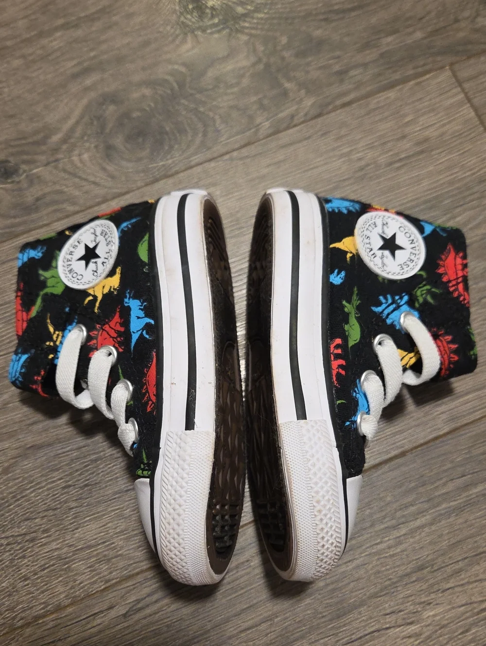 Converse All Star High-Top Dinosaur Sneakers - Picture 3 of 9